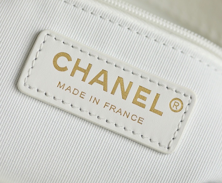 Chanel Flat Goatskin Vat White Ss2022