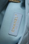 Chanel Mini Flat Caviar Blue Ss2022