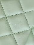 Chanel Mini Flat Goatskin Green Ball Chain Ss2022