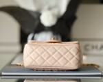 Chanel Mini Flat Goatskin Pink Ball Chain Ss2022