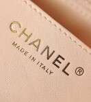 Chanel Mini Flat Goatskin Pink Ball Chain Ss2022