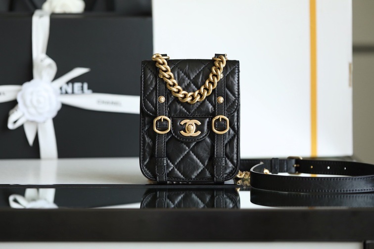 Chanel Woc Goatskin Vat Black Ss2022
