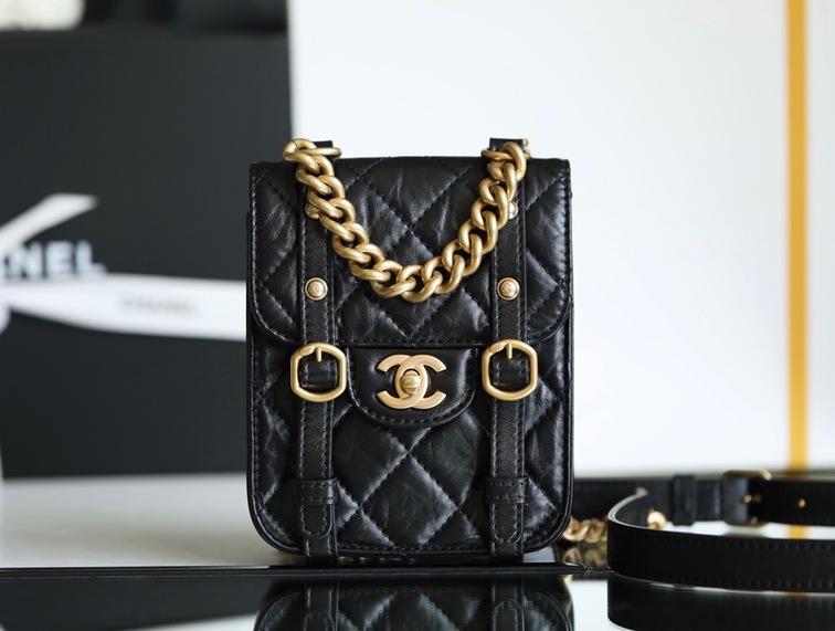 Chanel Woc Goatskin Vat Black Ss2022