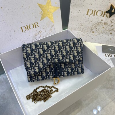 Dior Clutch Oblique With Chain Ss2022