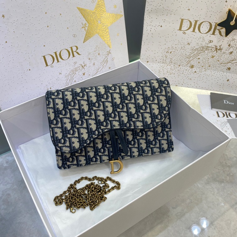 Dior Clutch Oblique With Chain Ss2022