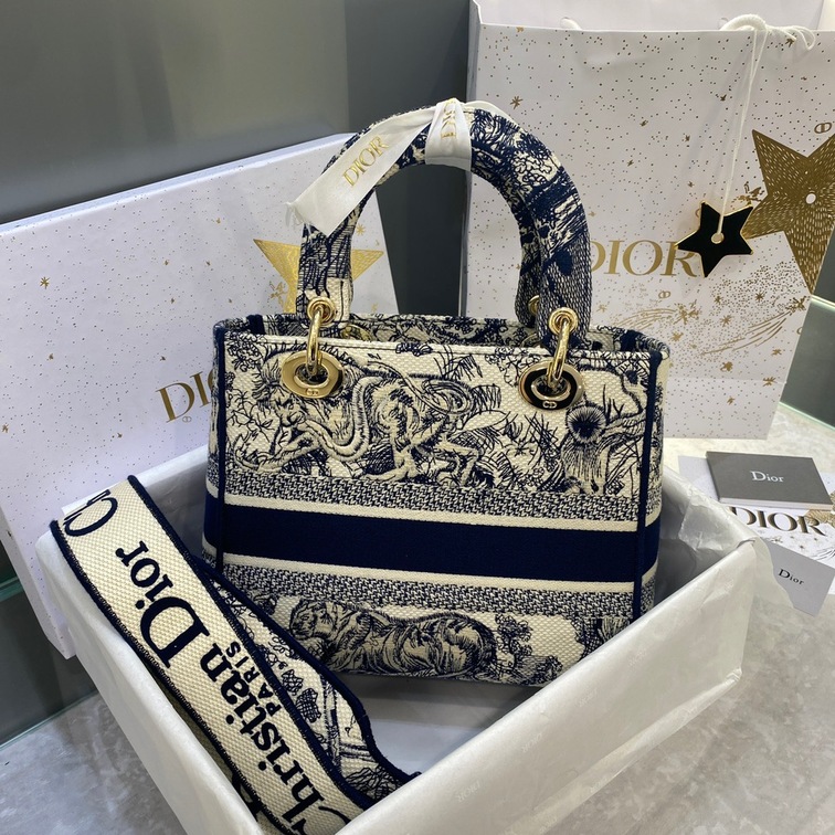 Dior D Lite Animal Navy Blue Ss2022