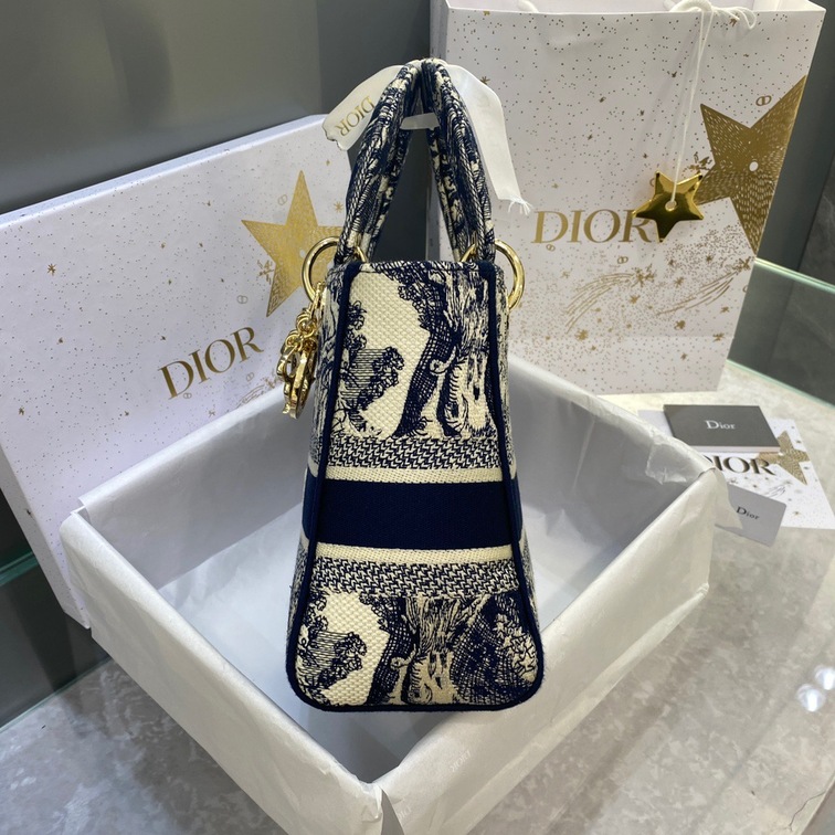 Dior D Lite Animal Navy Blue Ss2022