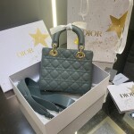 Dior Small Lady Blue Gray Ss2022