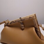 Fendi First Bag Brown Snakeskin Ss2022