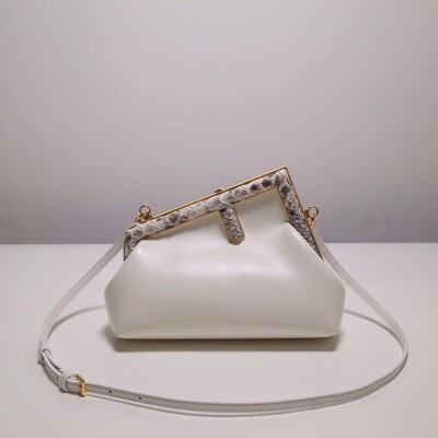 Fendi First Bag White Cros Himalaya Ss2022