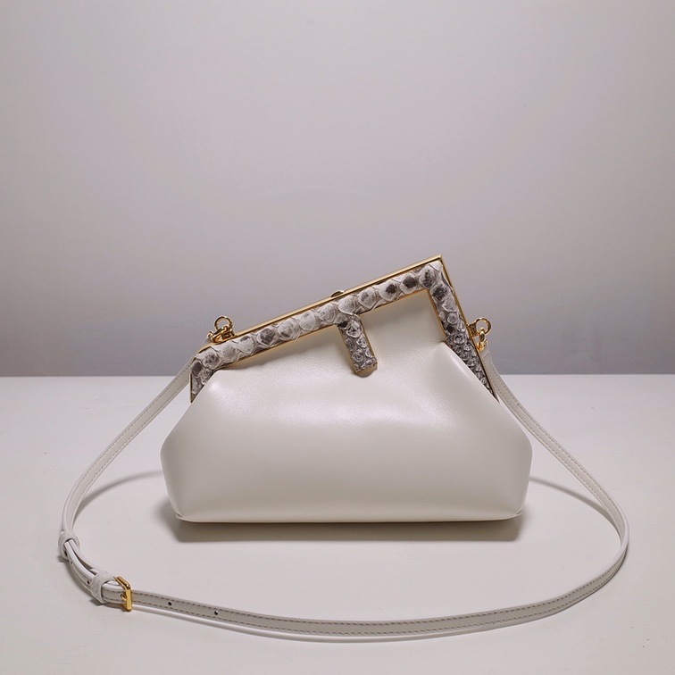 Fendi First Bag White Cros Himalaya Ss2022