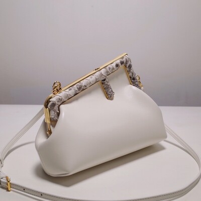 Fendi First Bag White Cros Himalaya Ss2022