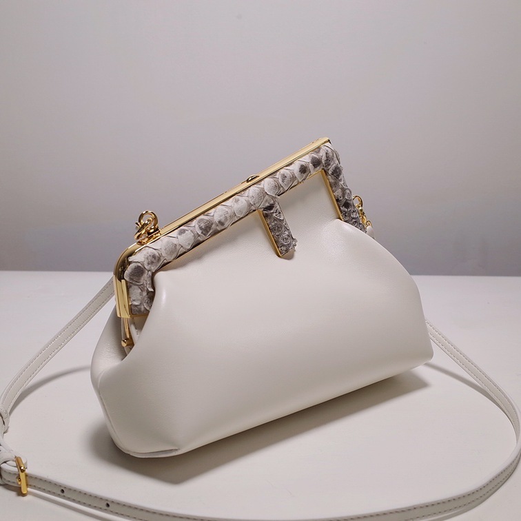 Fendi First Bag White Cros Himalaya Ss2022