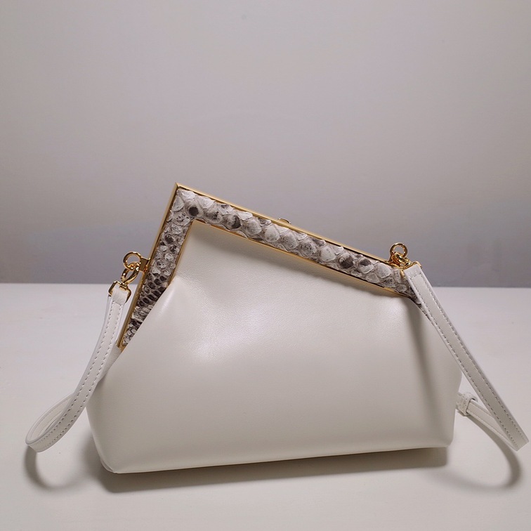 Fendi First Bag White Cros Himalaya Ss2022