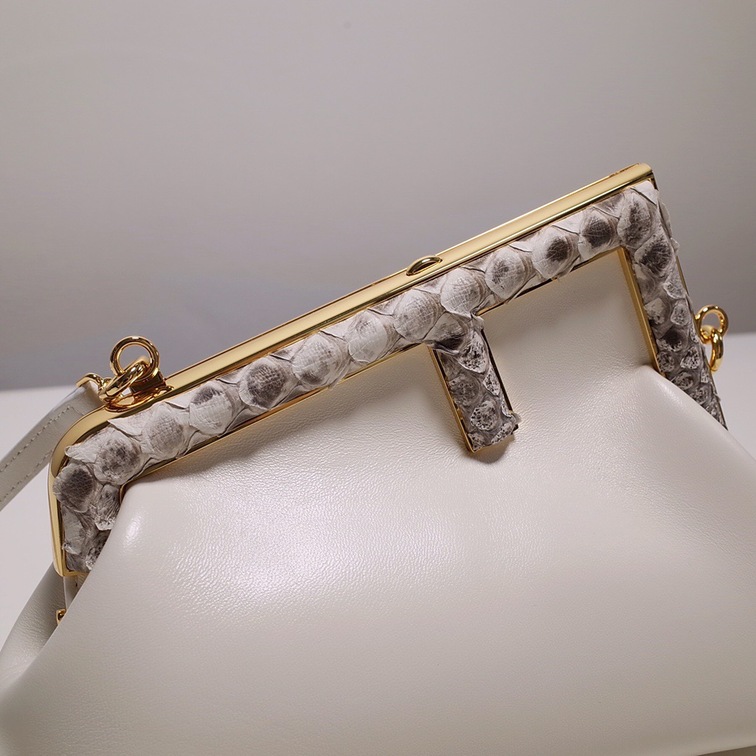 Fendi First Bag White Cros Himalaya Ss2022