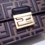 Fendi Handbag Logo 19 Brown Ss2022