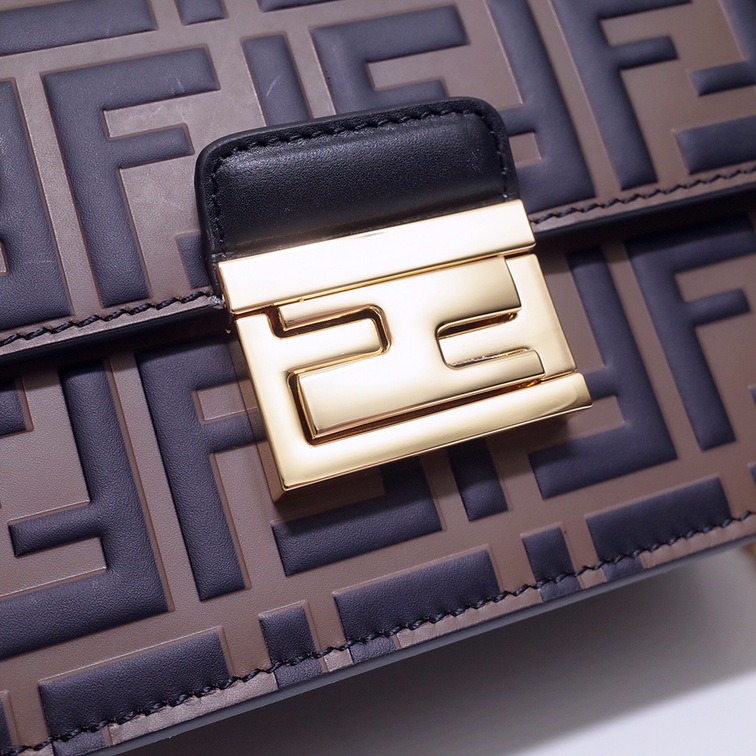 Fendi Handbag Logo 19 Brown Ss2022