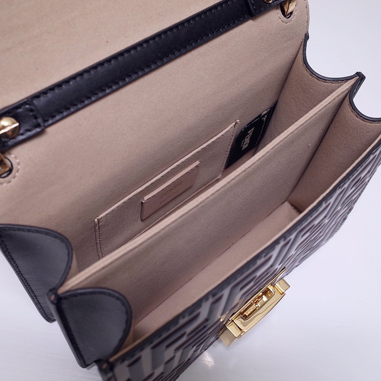 Fendi Handbag Logo 19 Brown Ss2022