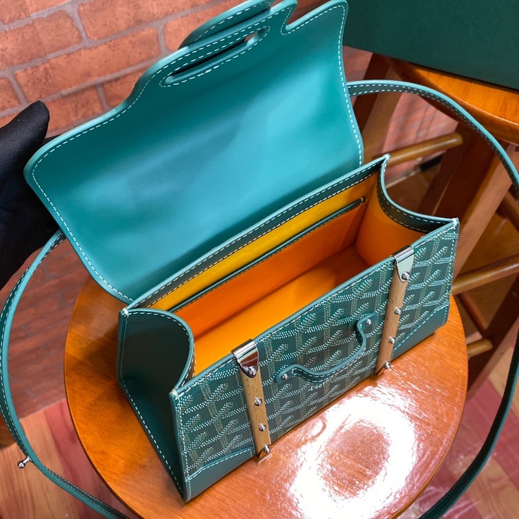 Goyard Saigon Mini Bag Dark Green Ss2022