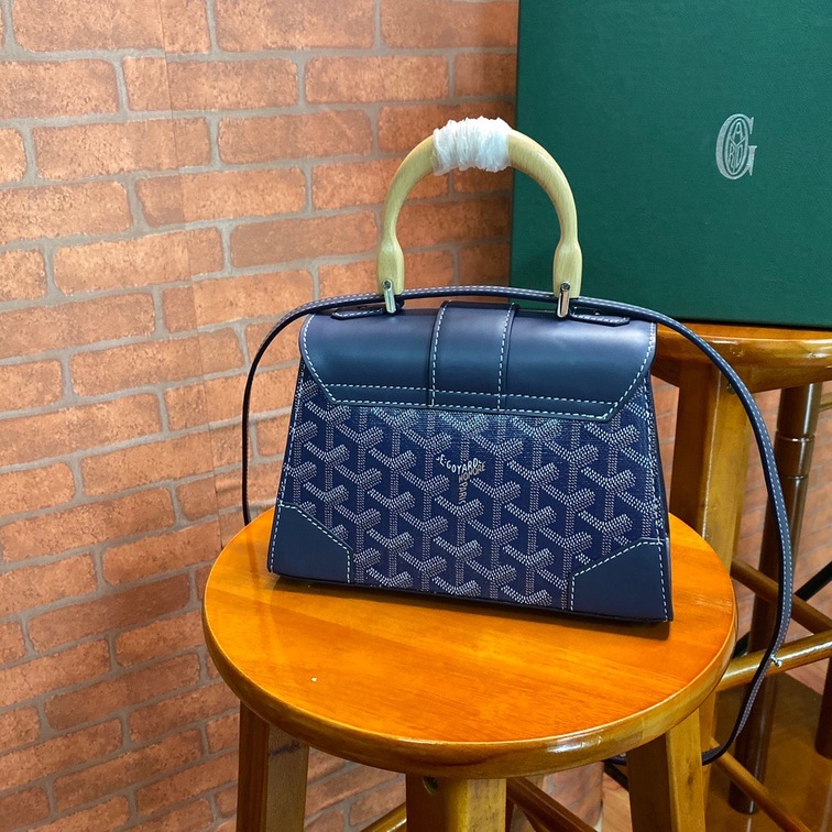 Goyard Saigon Mini Bag Navy Blue Ss2022