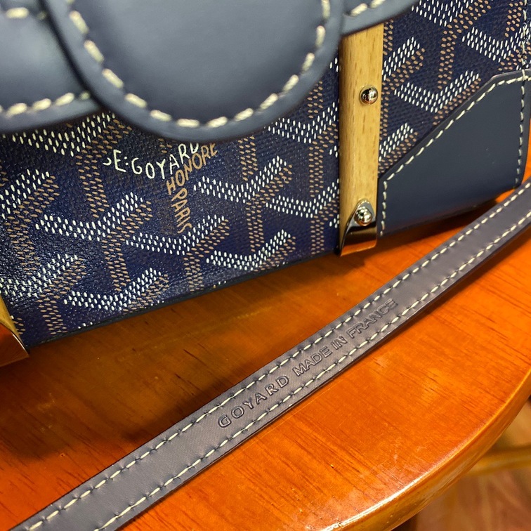 Goyard Saigon Mini Bag Navy Blue Ss2022