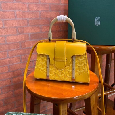Goyard Saigon Mini Bag Yellow Ss2022