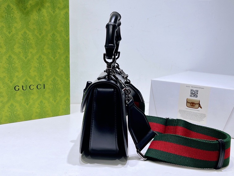 Gucci Bamboo Handbag Black Ss2022