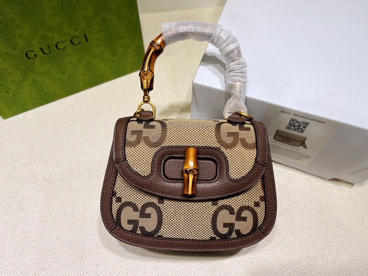 Gucci Bamboo Handbag Dark Brown Ss2022