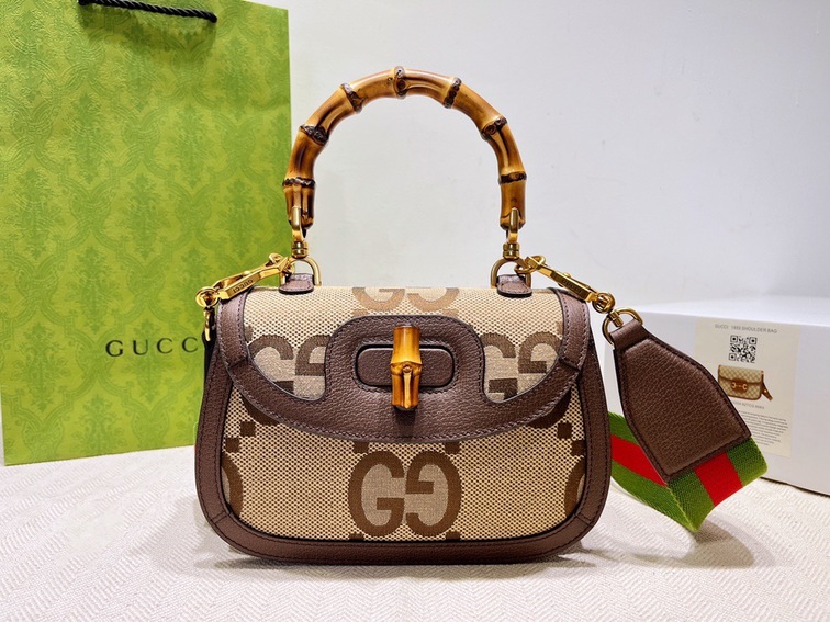 Gucci Bamboo Handbag Lightly Brown Ss2022