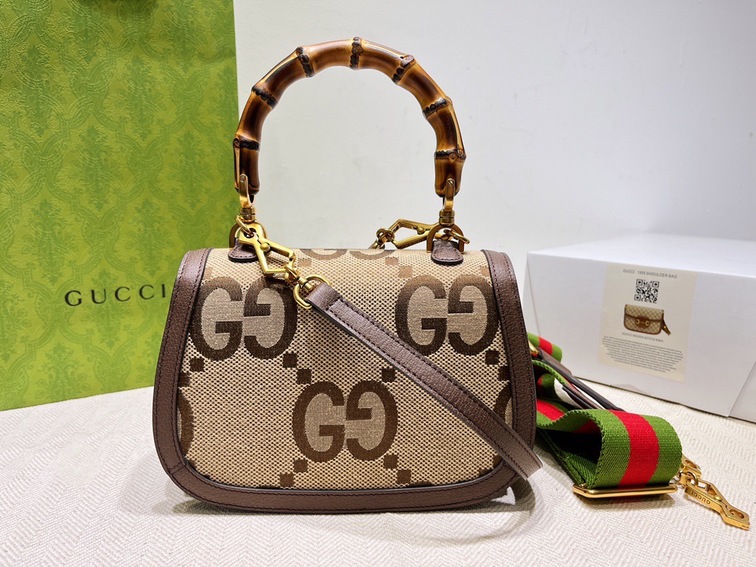 Gucci Bamboo Handbag Lightly Brown Ss2022