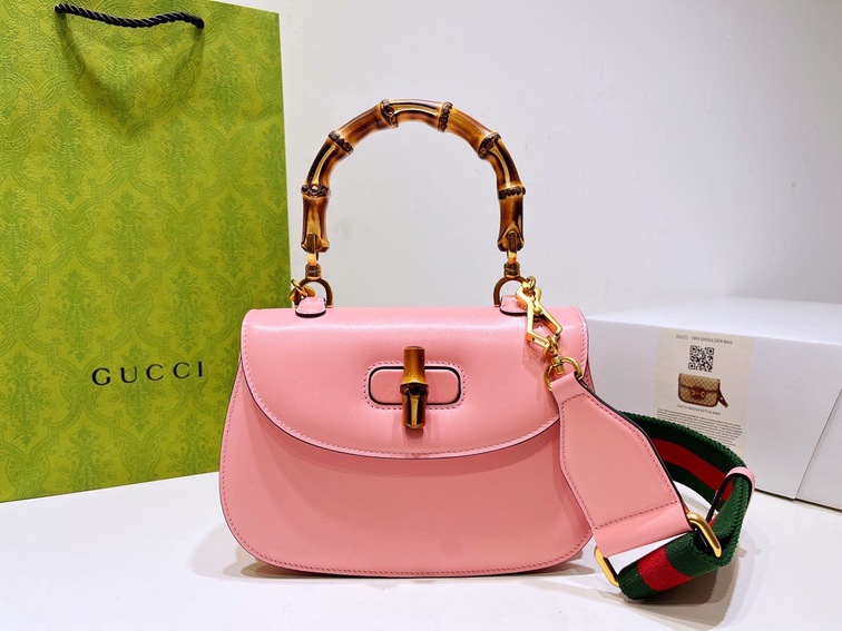Gucci Bamboo Handbag Pink Ss2022