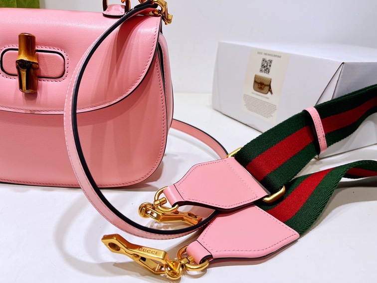 Gucci Bamboo Handbag Pink Ss2022