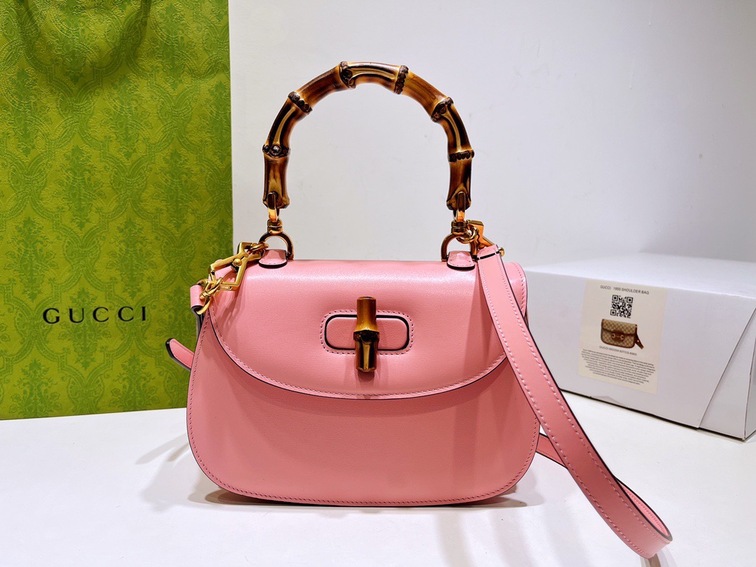 Gucci Bamboo Handbag Pink Ss2022