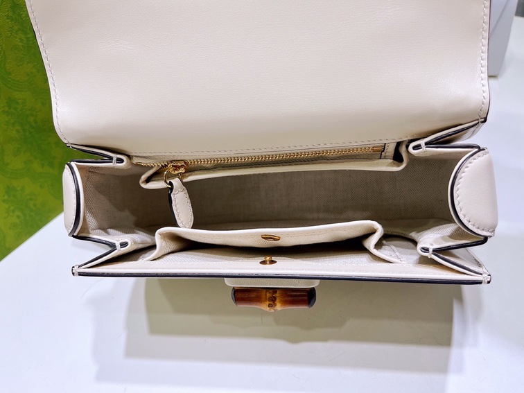 Gucci Bamboo Handbag White Ss2022