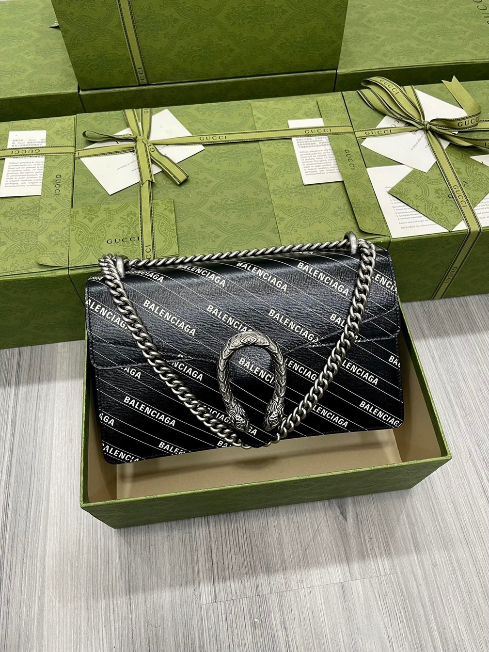 Guccix Balen Gucci Dionysus Black Ss2022