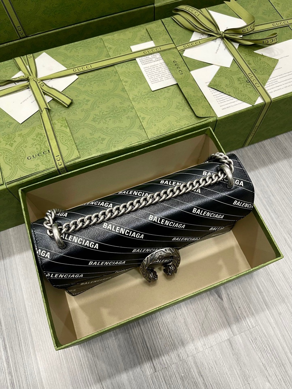 Guccix Balen Gucci Dionysus Black Ss2022
