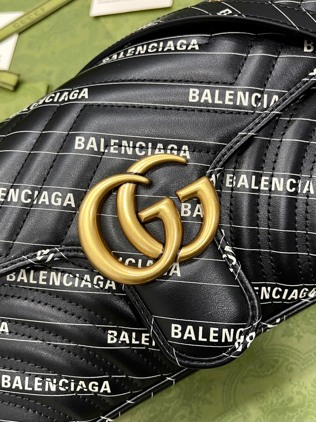 Guccix Balen Gucci Marmont Black Ss2022