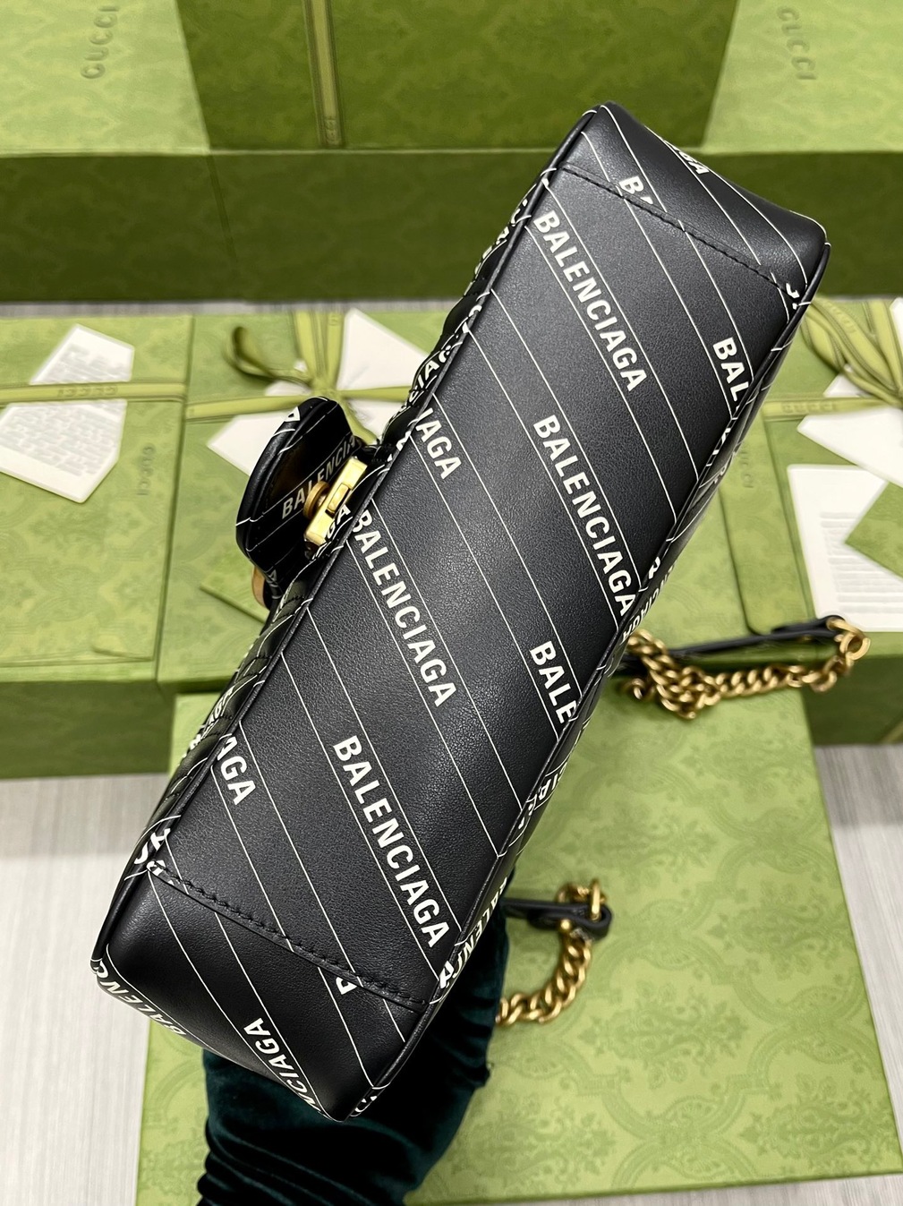 Guccix Balen Gucci Marmont Black Ss2022