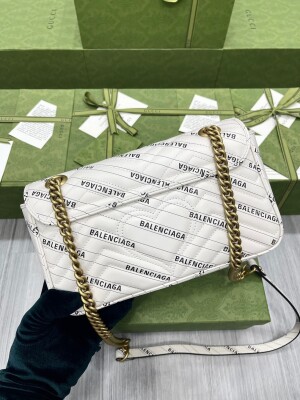Guccix Balen Gucci Marmont White Ss2022