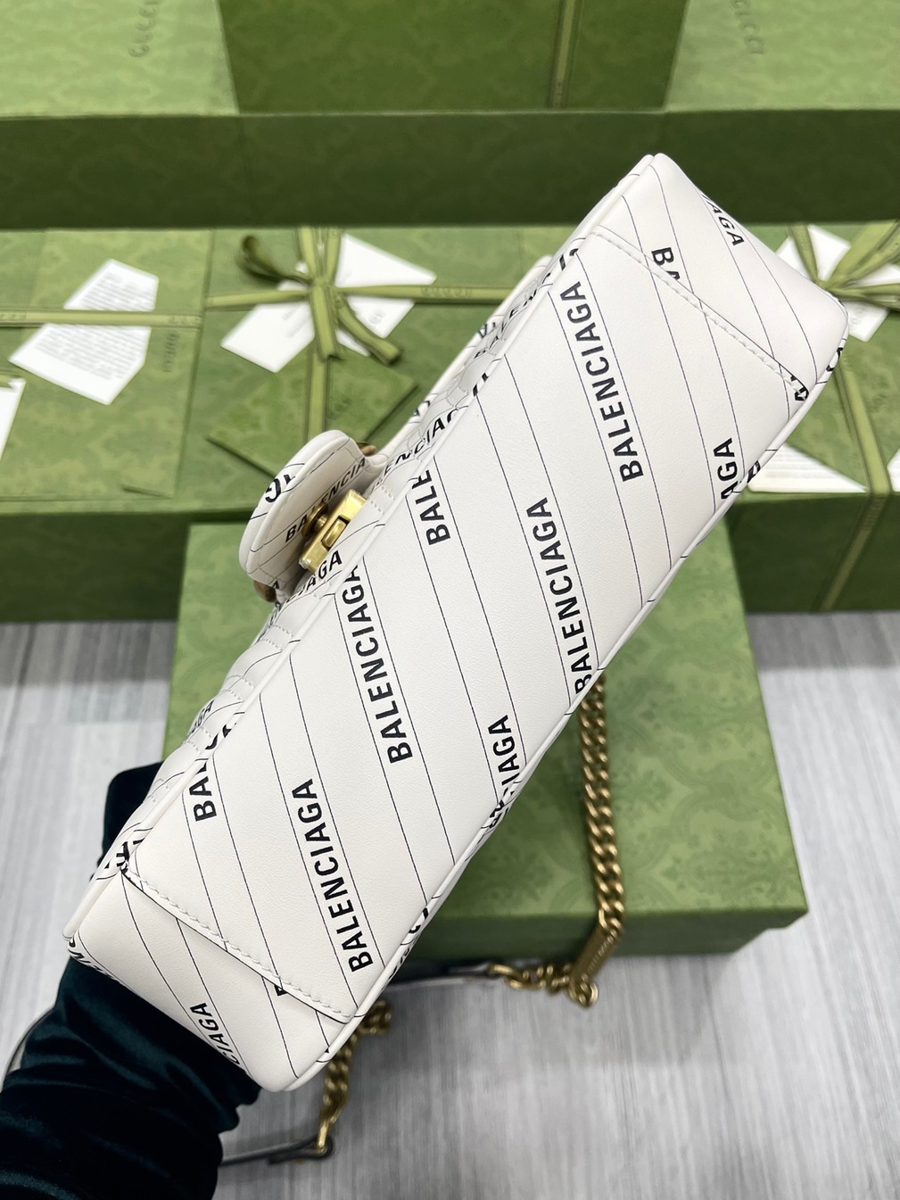 Guccix Balen Gucci Marmont White Ss2022