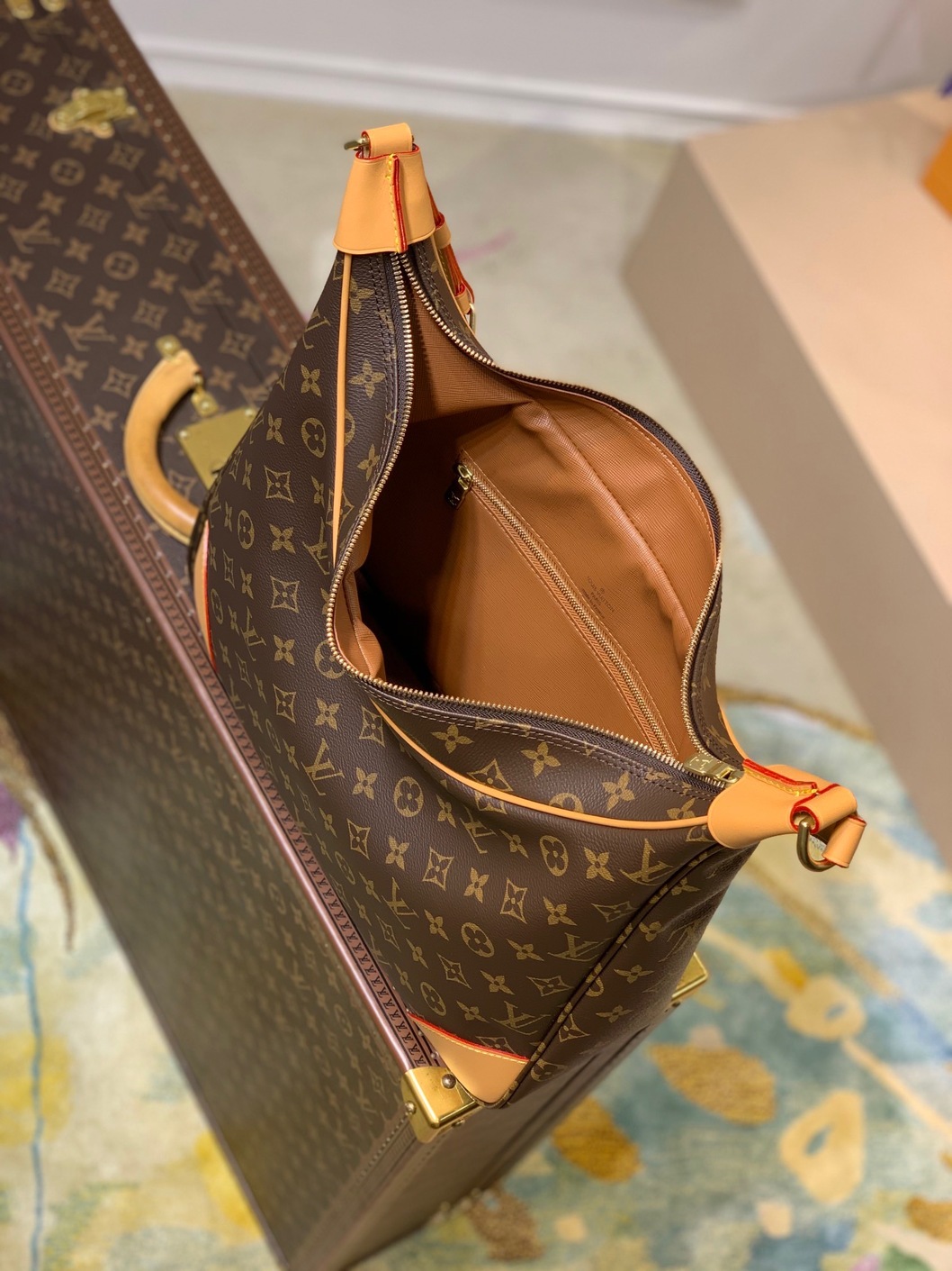 Lv Boulogne Mono Brown 35 Ss2022