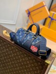Lv Cross Body Bag Denim Blue Ss2022