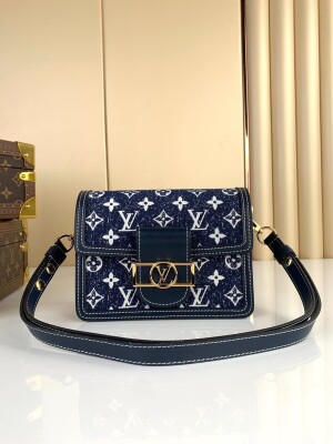 Lv Dauphine 20 Denim Mono Bag Ss2022