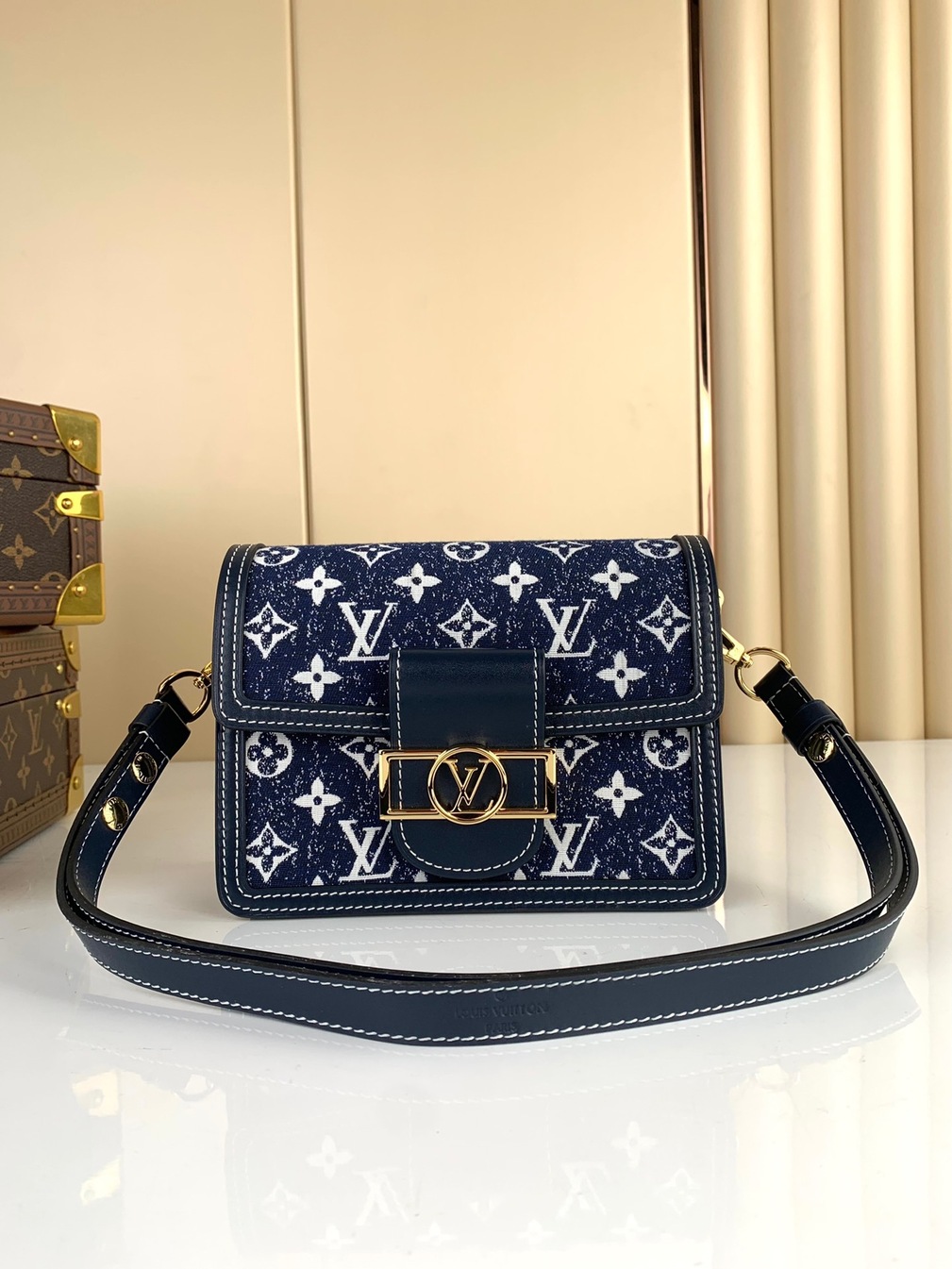 Lv Dauphine 20 Denim Mono Bag Ss2022