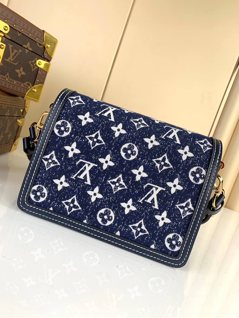 Lv Dauphine 20 Denim Mono Bag Ss2022