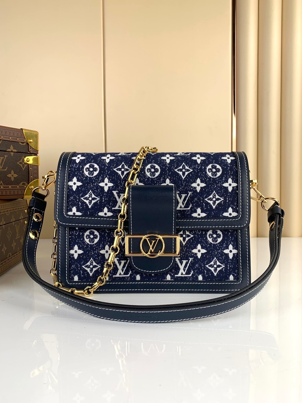 Lv Dauphine 25 Denim Mono Bag Ss2022