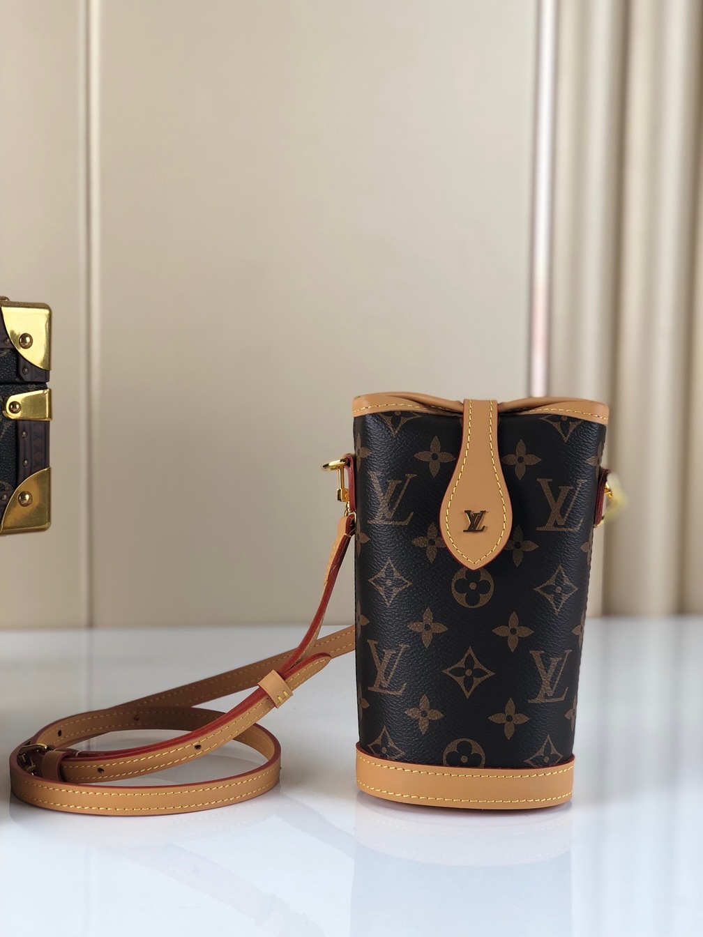 Lv Fold Me Handbag Mono Brown 145 Ss2022