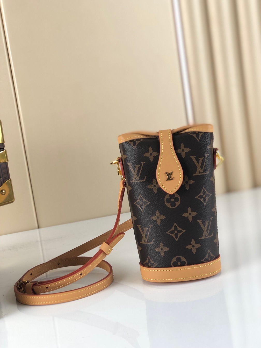 Lv Fold Me Handbag Mono Brown 145 Ss2022