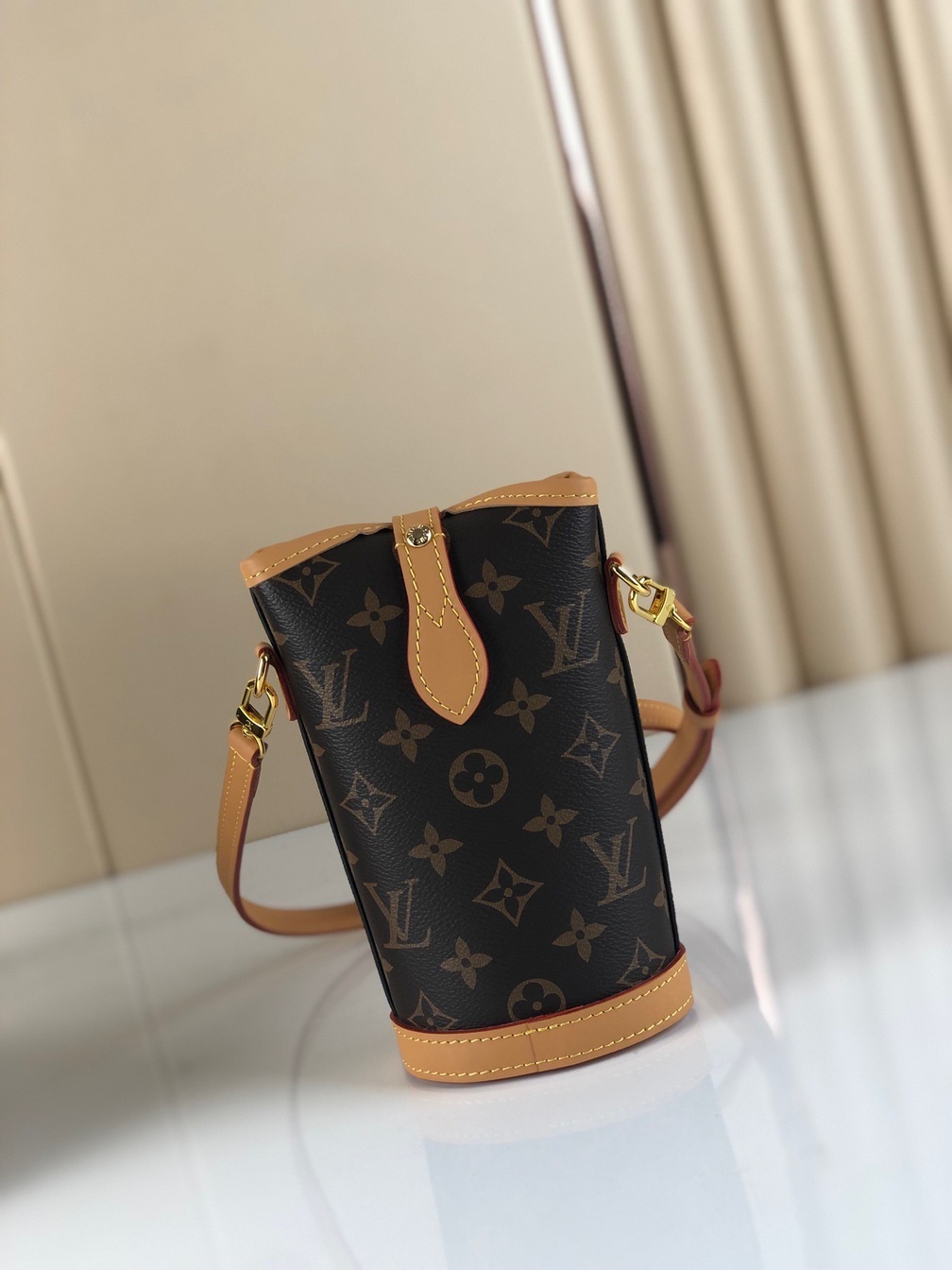 Lv Fold Me Handbag Mono Brown 145 Ss2022