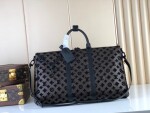 Lv Keepall Triangle Bandouliere 50 Mono Black Ss2022
